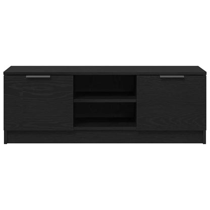 Mobile TV Rovere Nero 102 x 32 x 35.5 cm Legno multistrato