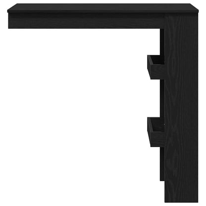 Tavolo Bar da Parete Rovere Nero 102 x 45 x 103,5 cm | homemem39