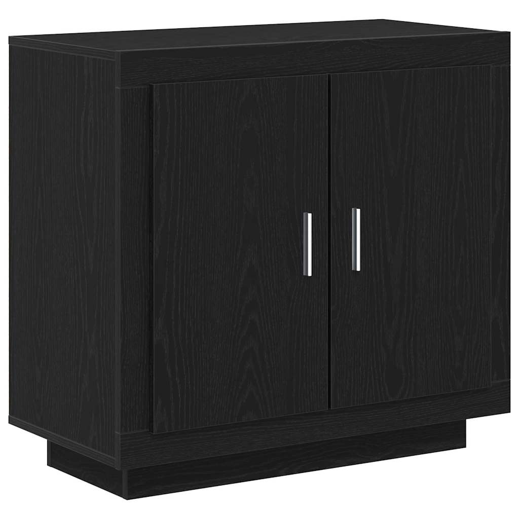 Credenza Rovere Nero 80 x 40 x 75 cm Legno multistrato