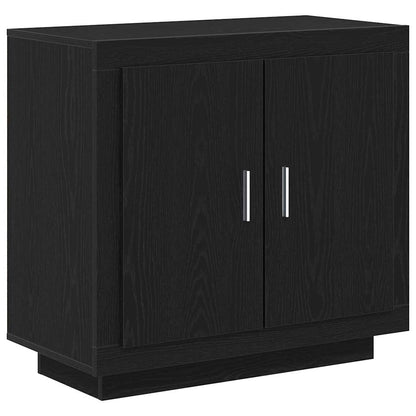 Credenza Rovere Nero 80 x 40 x 75 cm Legno multistrato