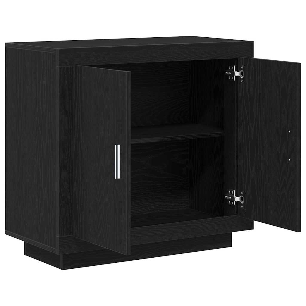 Credenza Rovere Nero 80 x 40 x 75 cm Legno multistrato