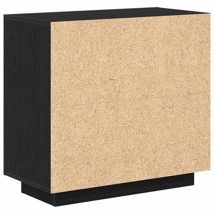 Credenza Rovere Nero 80 x 40 x 75 cm Legno multistrato