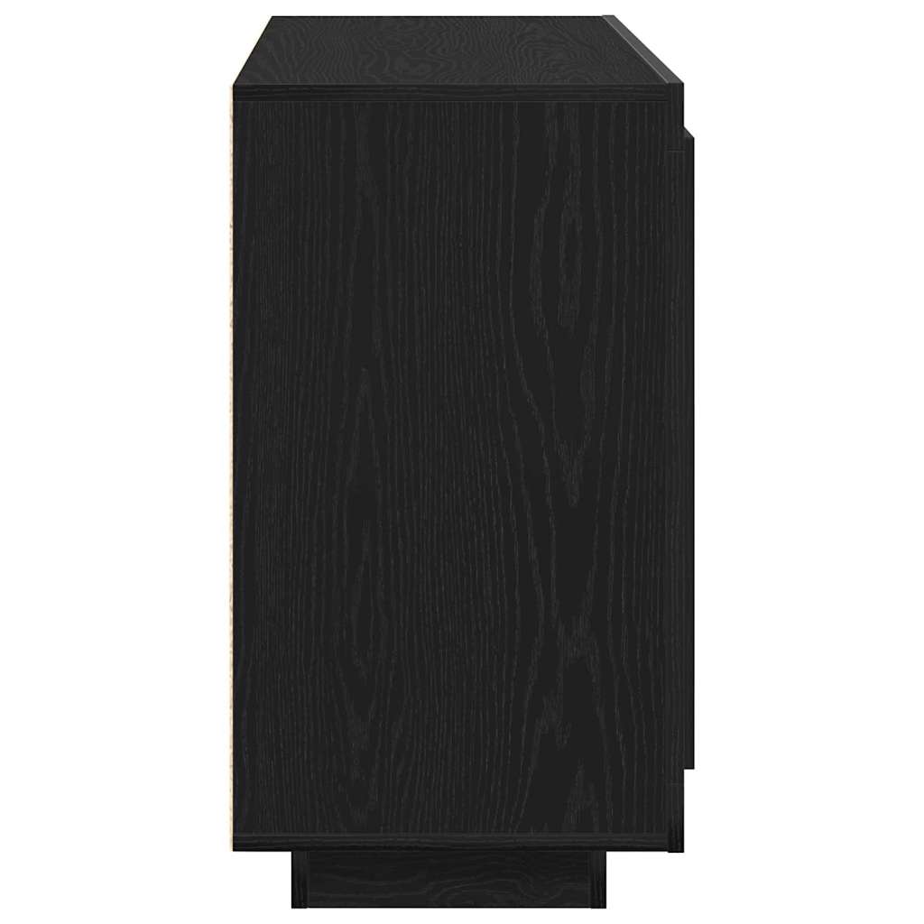 Credenza Rovere Nero 80 x 40 x 75 cm Legno multistrato