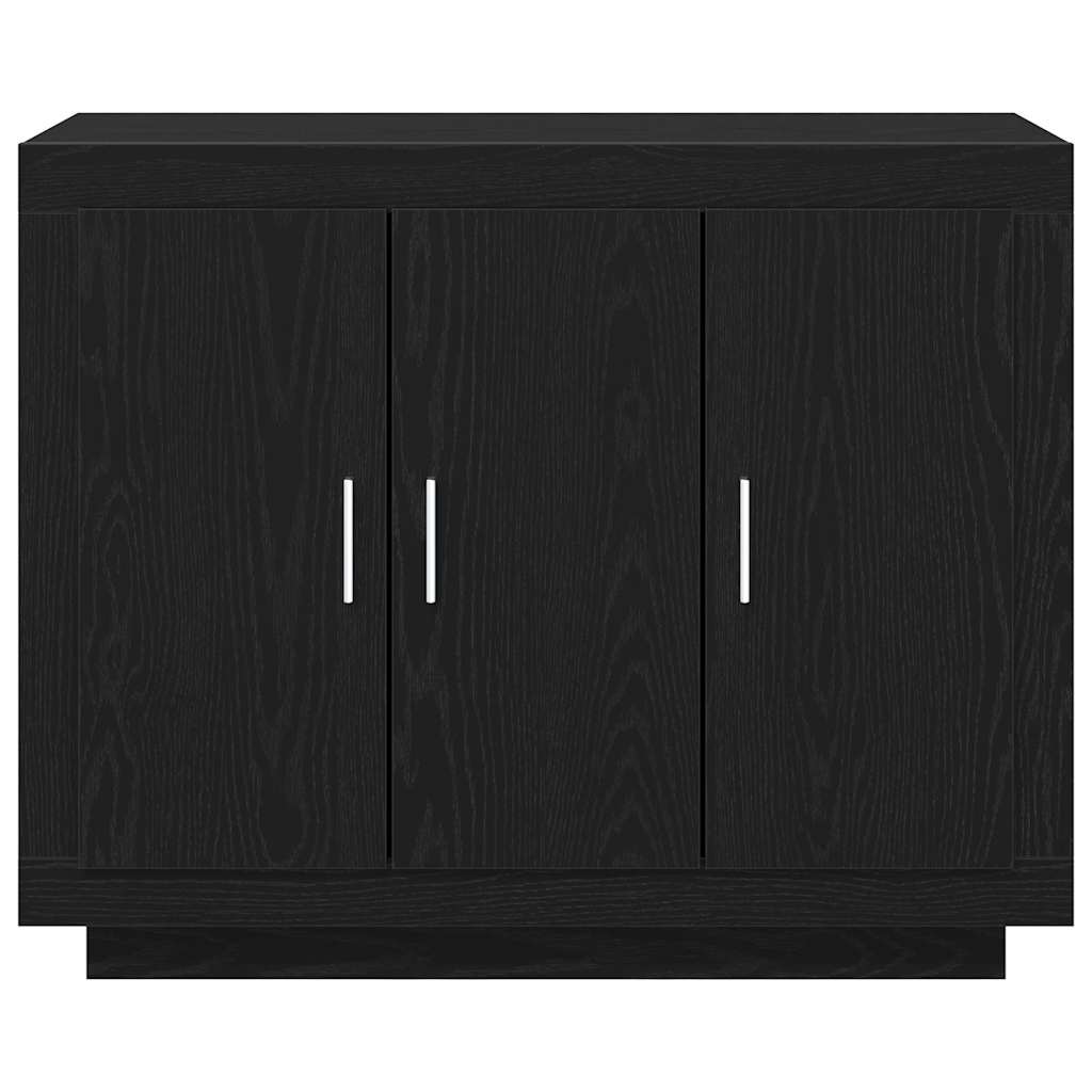 Credenza Rovere Nero 92 x 35 x 75 cm Legno multistrato