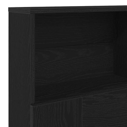 Testata del letto con testiera Rovere Nero 120 x 19 x 103,5 cm | homemem39