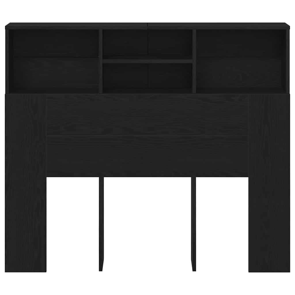 Testata del letto con testiera Rovere Nero 120 x 19 x 103,5 cm | homemem39