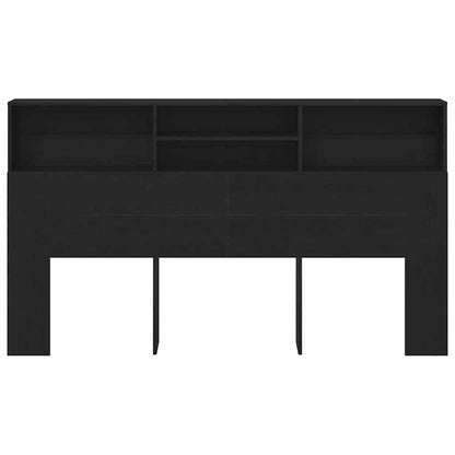 Testata del letto con testiera Rovere Nero 180 x 19 x 103,5 cm