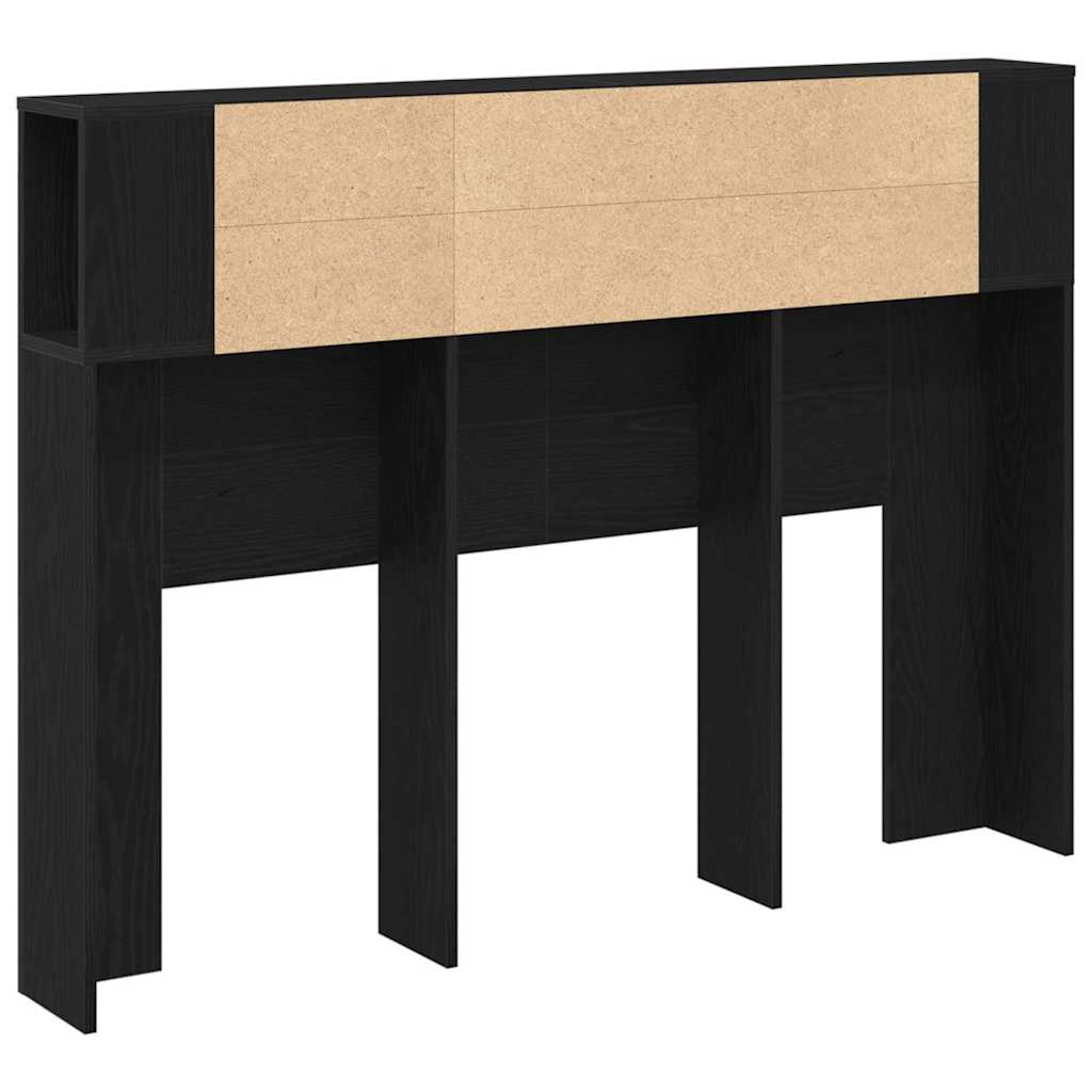 Testata del letto Rovere Nero 120 x 18.5 x 102.5 cm
