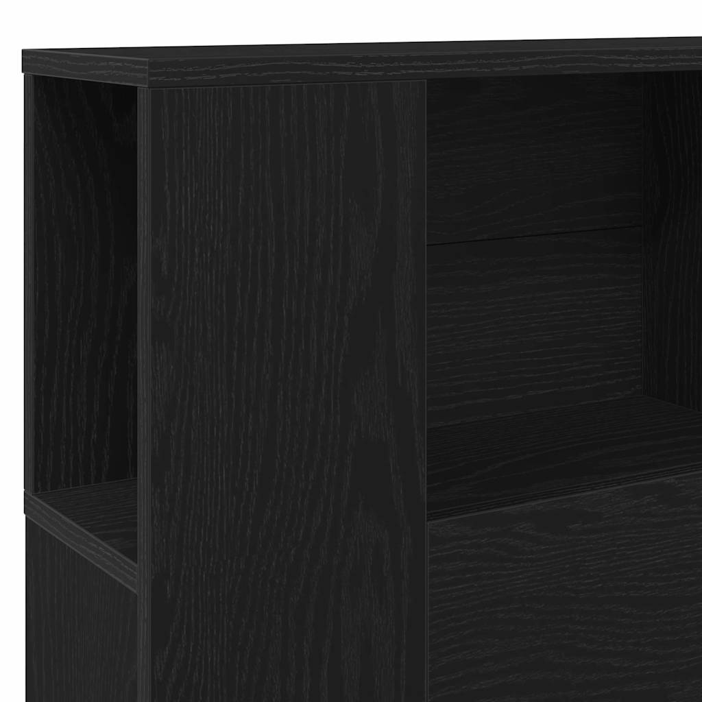 Testata del letto Rovere Nero 120 x 18.5 x 102.5 cm