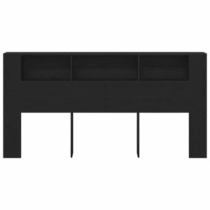 Testata del letto Rovere Nero 200 x 18,5 x 102,5 cm