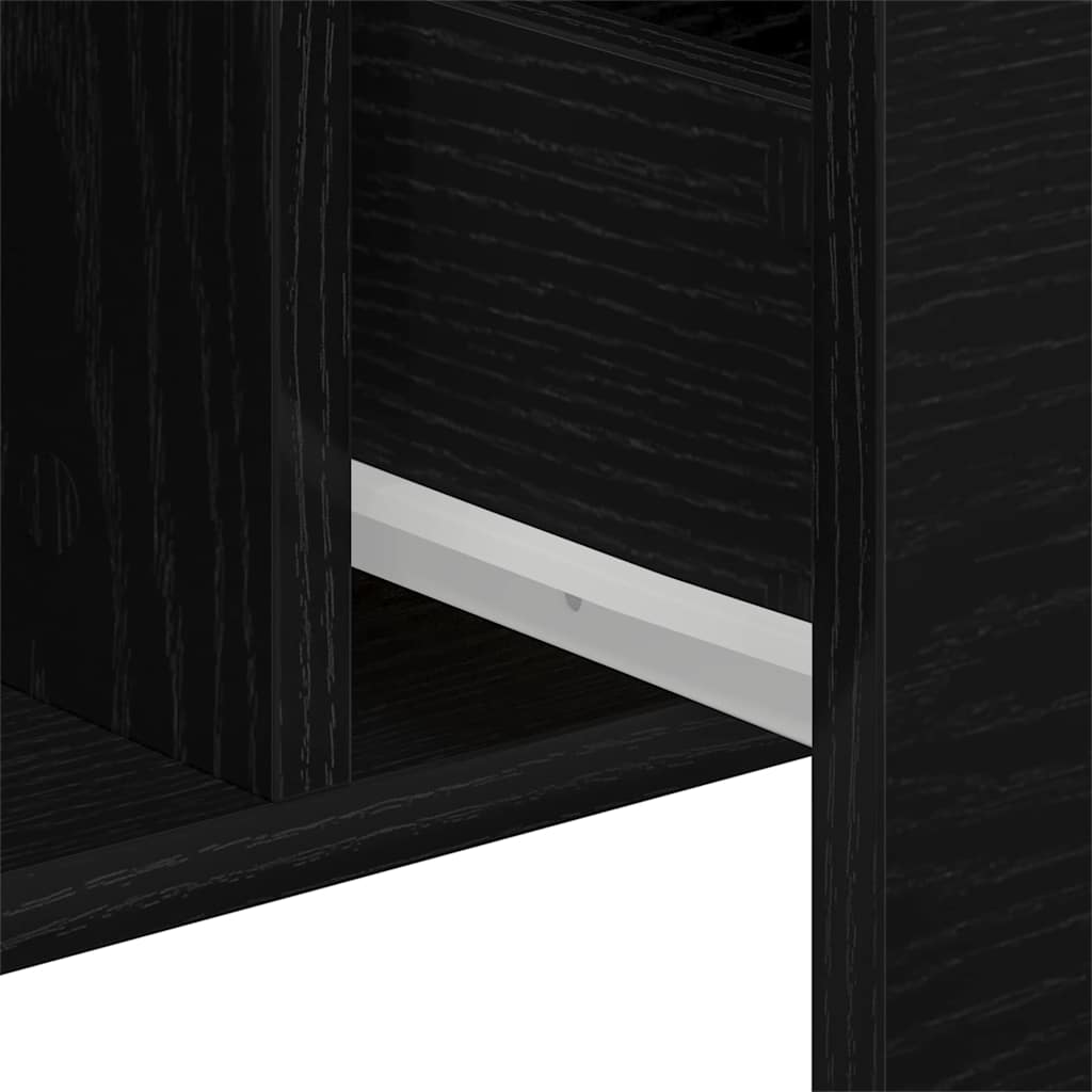 Credenza Rovere Nero 100 x 36 x 60 cm Legno multistrato