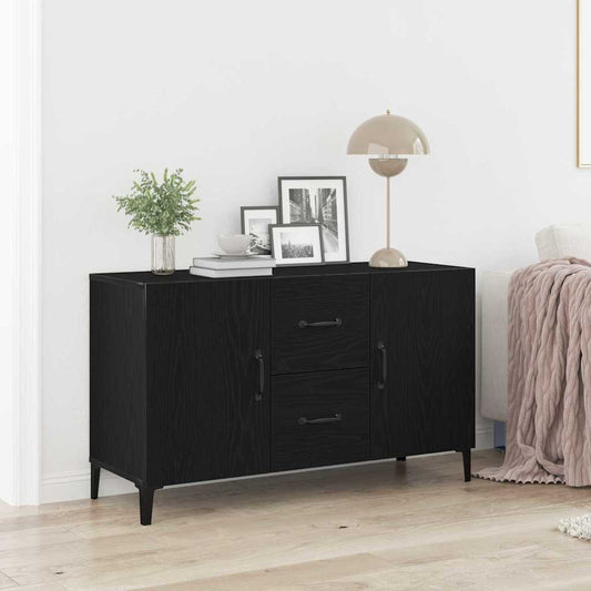 Credenza Rovere Nero 100 x 36 x 60 cm Legno multistrato