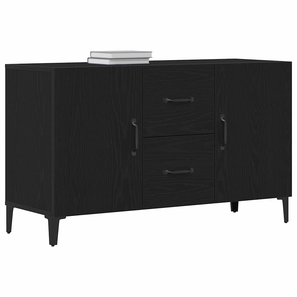 Credenza Rovere Nero 100 x 36 x 60 cm Legno multistrato