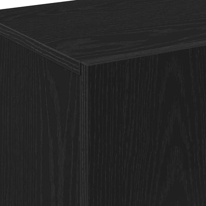 Credenza Rovere Nero 70 x 31 x 115 cm Legno multistrato