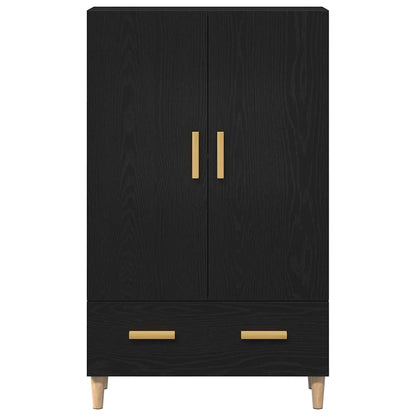 Credenza Rovere Nero 70 x 31 x 115 cm Legno multistrato