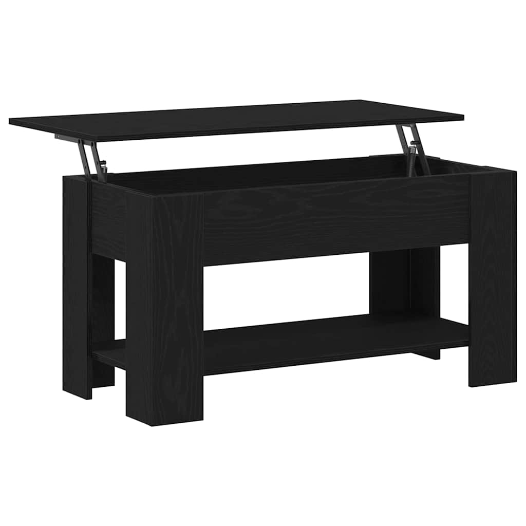 Tavolino da salotto Rovere nero 101 x 49 x 52 cm