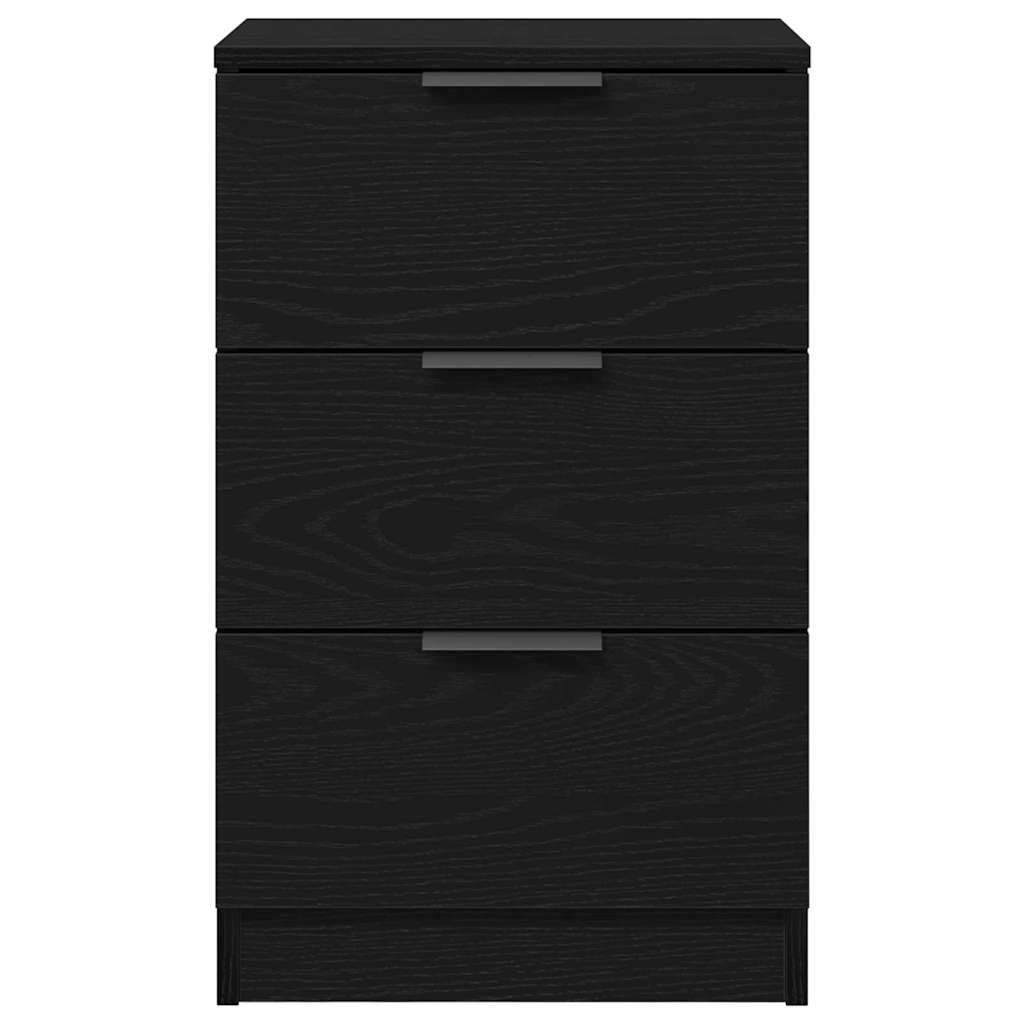 Armadio da Notte Rovere Nero 40 x 65 x 65 cm Legno multistrato | homemem39