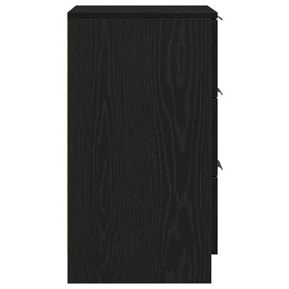 Armadio da Notte Rovere Nero 40 x 65 x 65 cm Legno multistrato | homemem39