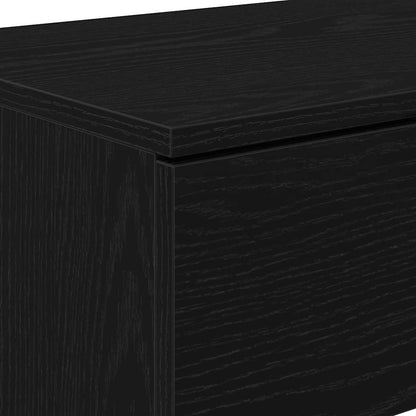 Tavolo consolle Rovere Nero 30 x 36 x 75 cm Legno multistrato