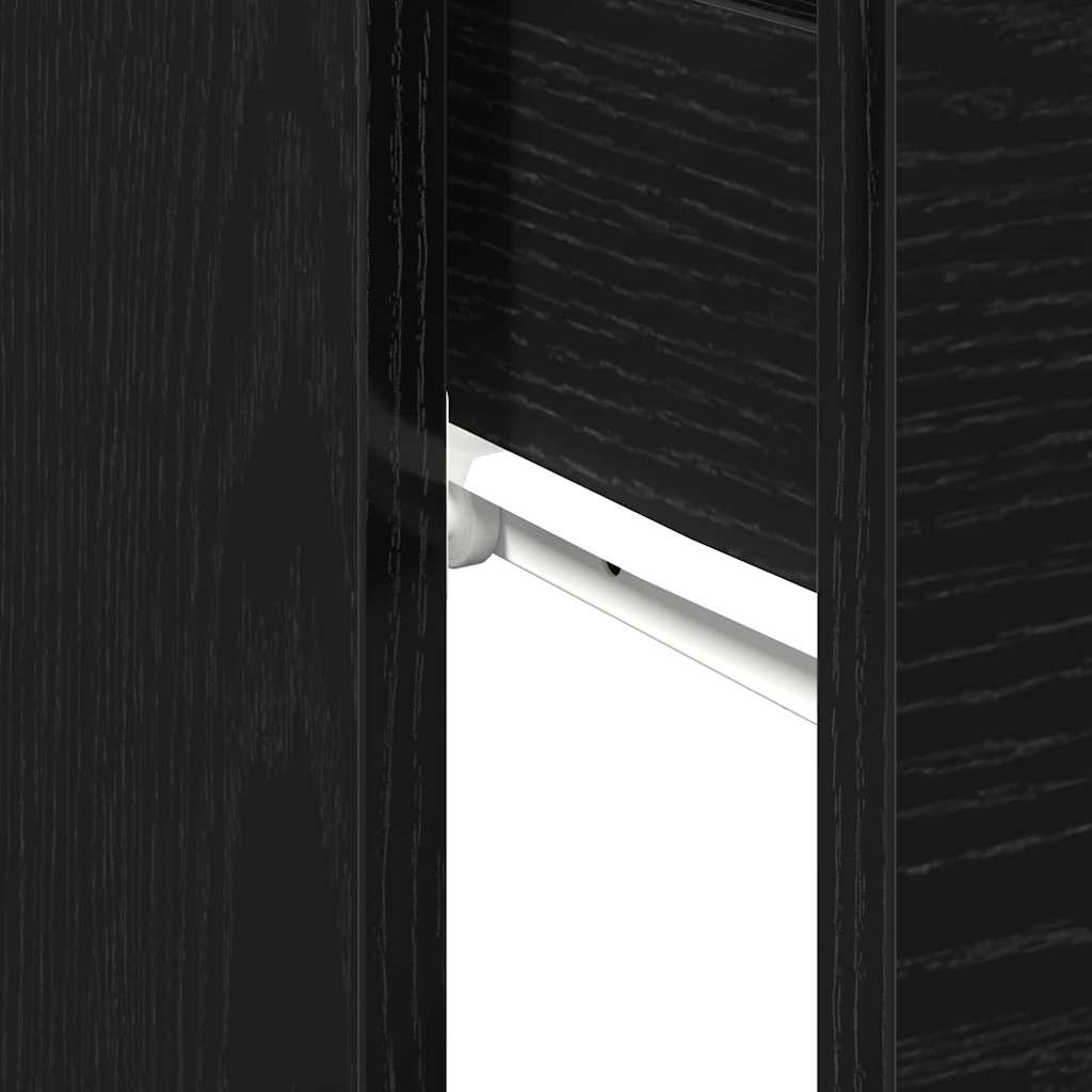 Tavolo consolle Rovere Nero 30 x 36 x 75 cm Legno multistrato