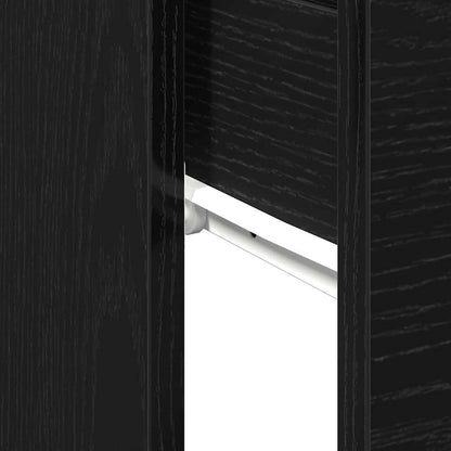 Tavolo consolle Rovere Nero 30 x 36 x 75 cm Legno multistrato