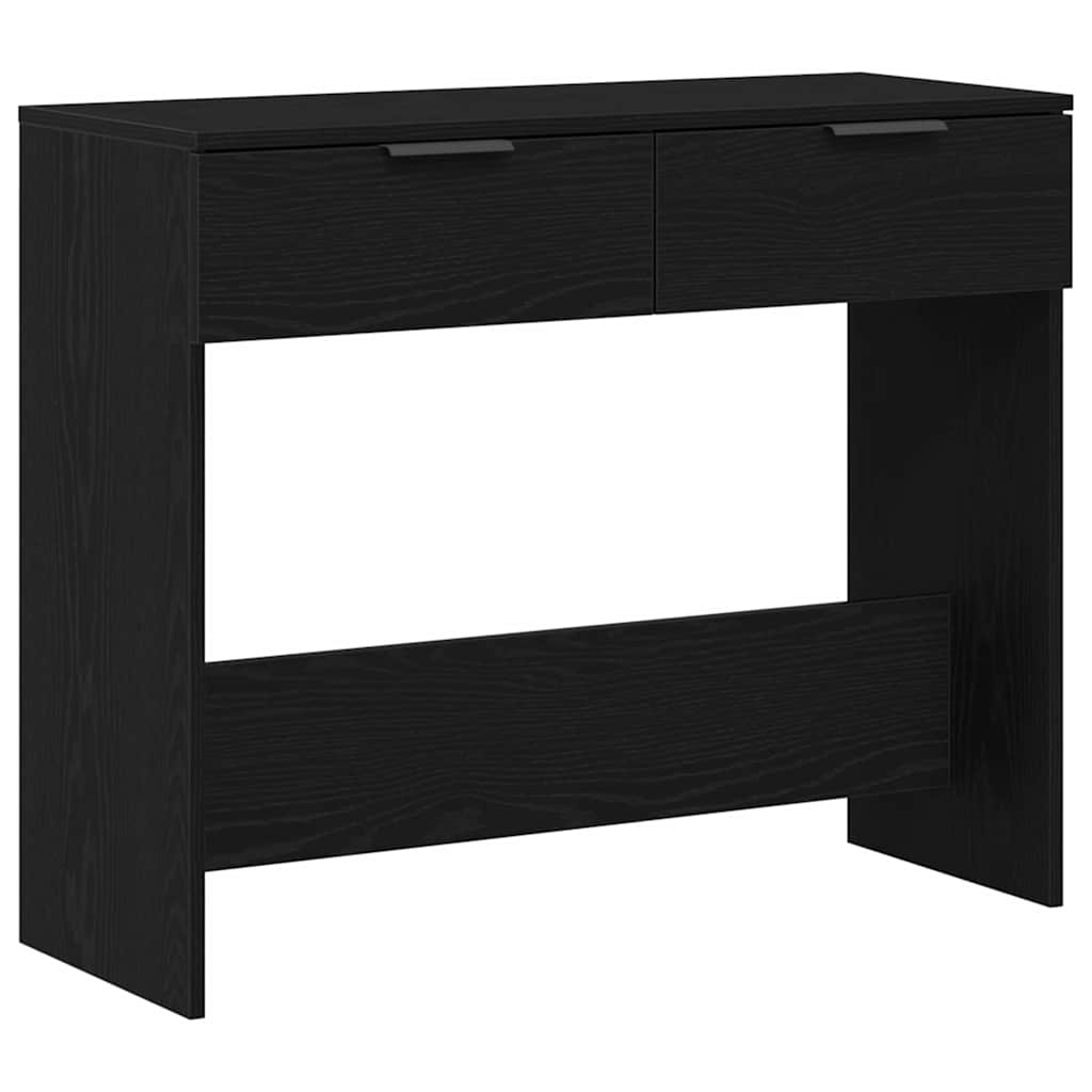 Tavolo consolle Rovere Nero 30 x 36 x 75 cm Legno multistrato