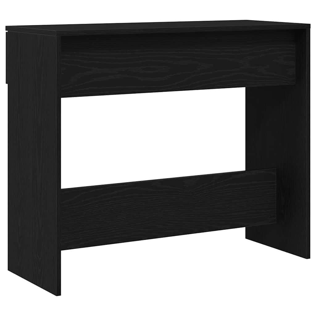Tavolo consolle Rovere Nero 30 x 36 x 75 cm Legno multistrato