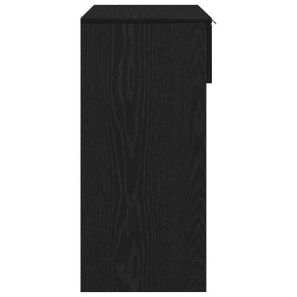 Tavolo consolle Rovere Nero 30 x 36 x 75 cm Legno multistrato