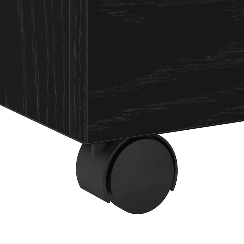 Armadio per File Rovere Nero 45 x 38 x 54 cm Legno multistrato