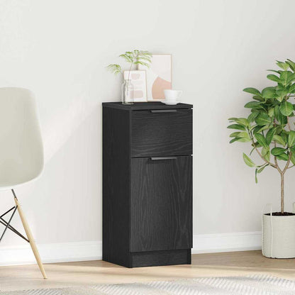 Credenza Rovere Nero 30 x 30 x 70 cm Legno multistrato