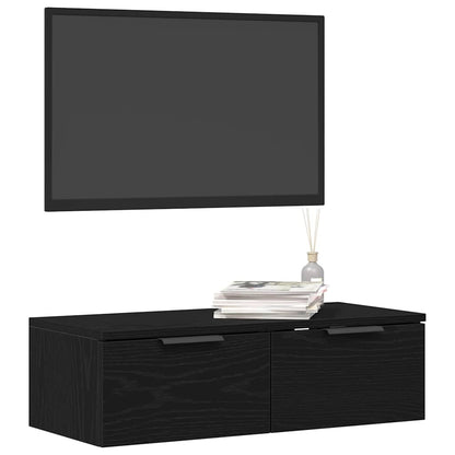 Armadietto a muro Rovere Nero 68 x 30 x 20 cm Legno multistrato