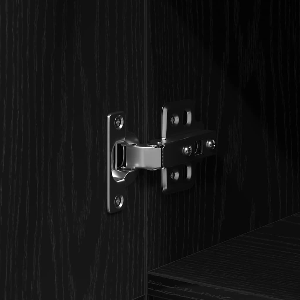 Scrivania Rovere Nero 100 x 50 x 75 cm Legno multistrato | homemem39