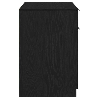 Scrivania Rovere Nero 100 x 50 x 75 cm Legno multistrato
