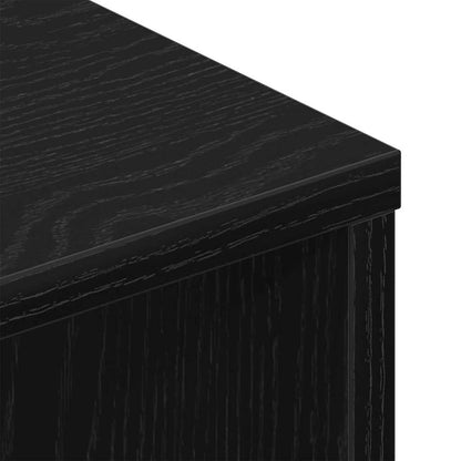 Mobile TV 2 pcs Rovere Nero 80 x 30 x 30 cm Legno multistrato