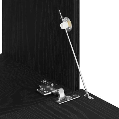 Mobile TV 2 pcs Rovere Nero 80 x 30 x 30 cm Legno multistrato