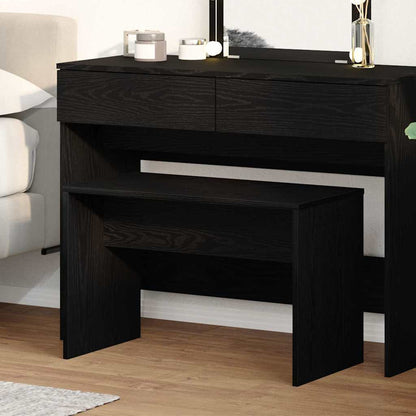 Sgabello da dressare Rovere nero 70 x 35 x 45 cm | homemem39