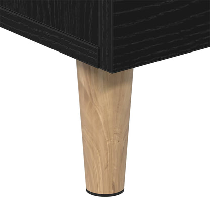 Mobile TV Rovere Nero 150 x 30 x 50 cm Legno multistrato