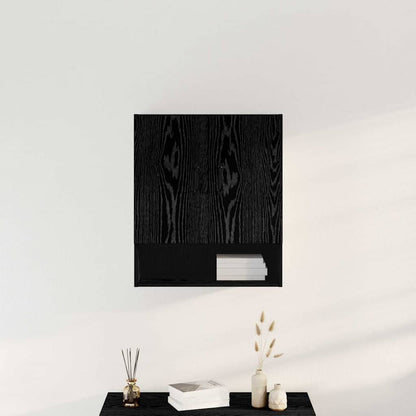 Armadietto a muro Rovere Nero 60 x 30 x 70 cm Legno multistrato | homemem39