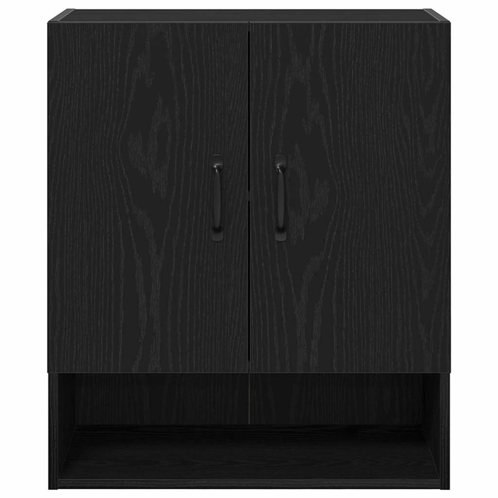 Armadietto a muro Rovere Nero 60 x 30 x 70 cm Legno multistrato | homemem39