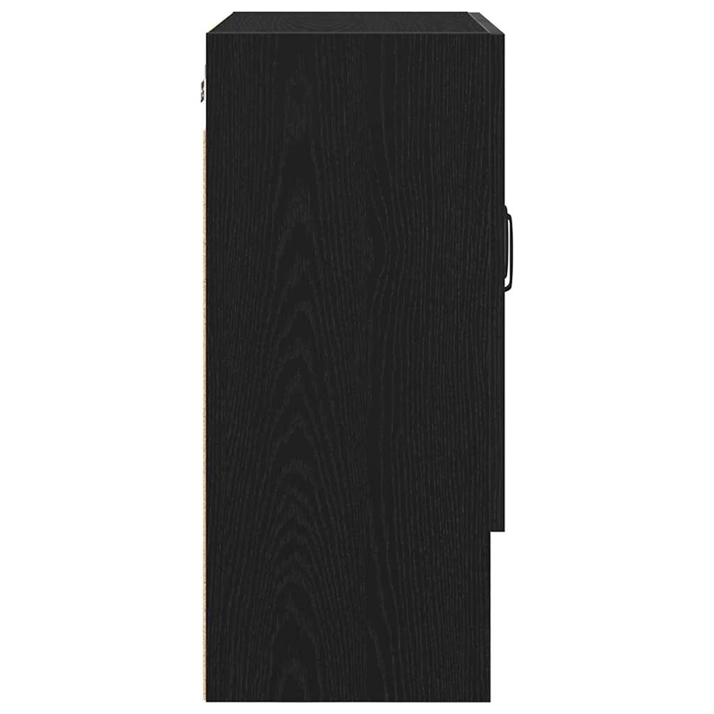 Armadietto a muro Rovere Nero 60 x 30 x 70 cm Legno multistrato | homemem39