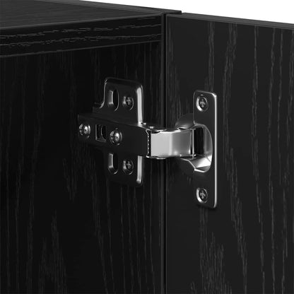 Armadietto a muro Rovere Nero 60 x 30 x 60 cm Legno multistrato | homemem39