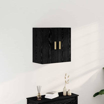 Armadietto a muro Rovere Nero 60 x 30 x 60 cm Legno multistrato