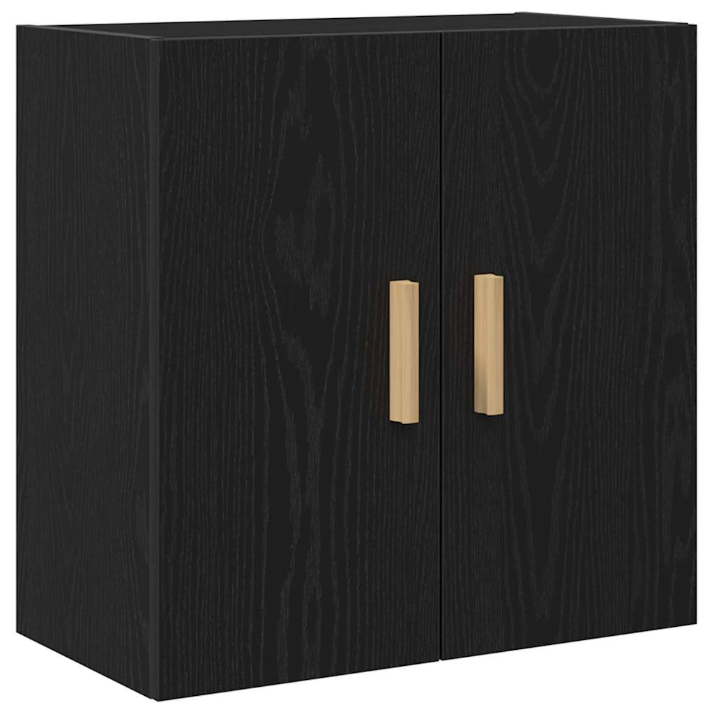 Armadietto a muro Rovere Nero 60 x 30 x 60 cm Legno multistrato