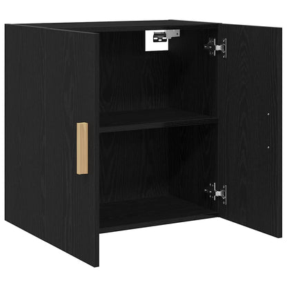Armadietto a muro Rovere Nero 60 x 30 x 60 cm Legno multistrato