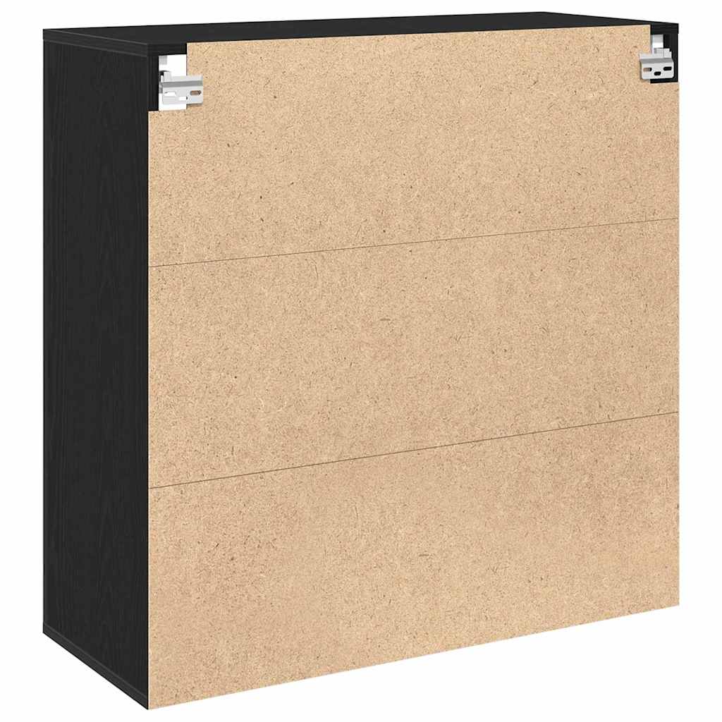 Armadietto a muro Rovere Nero 80 x 33 x 80 cm Legno multistrato