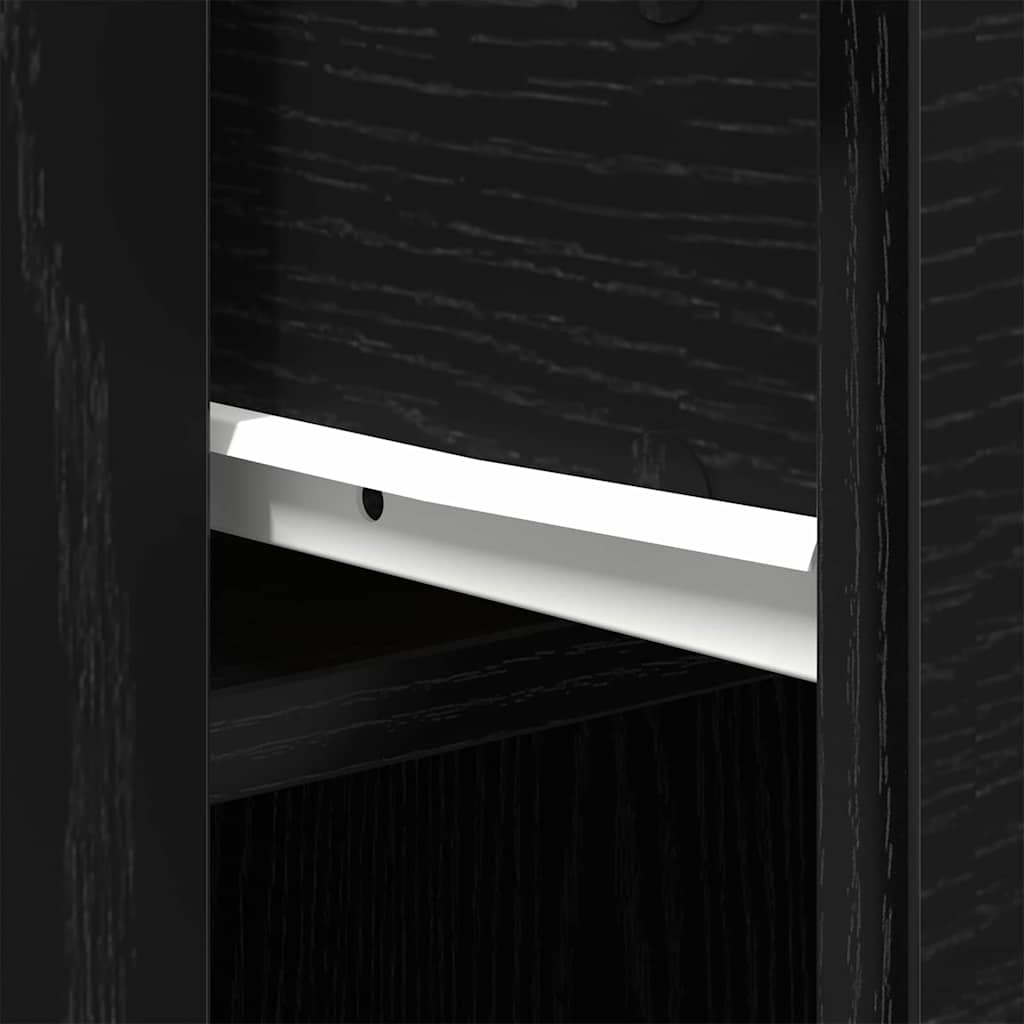 Scrivania Rovere Nero 100 x 49 x 74 cm Legno multistrato | homemem39