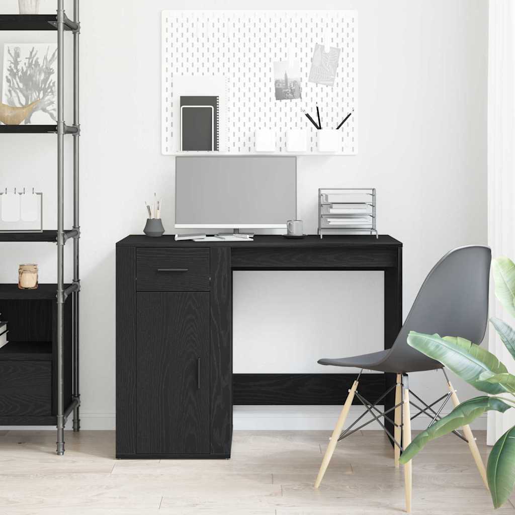 Scrivania Rovere Nero 100 x 49 x 74 cm Legno multistrato