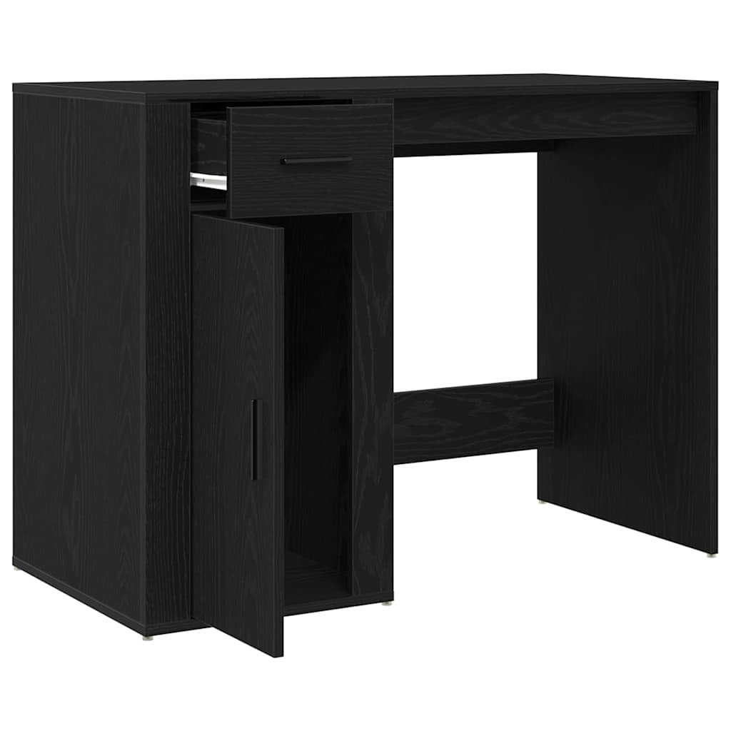 Scrivania Rovere Nero 100 x 49 x 74 cm Legno multistrato