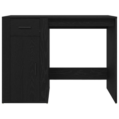 Scrivania Rovere Nero 100 x 49 x 74 cm Legno multistrato | homemem39