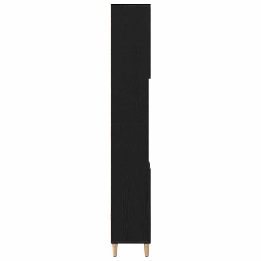 Mobile da Bagno Rovere Nero 30 x 30 x 190 cm | homemem39
